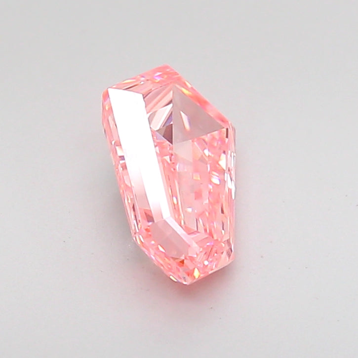 hexagonal 1.15 carat fancy vivid pink vvs2  vg vg strong