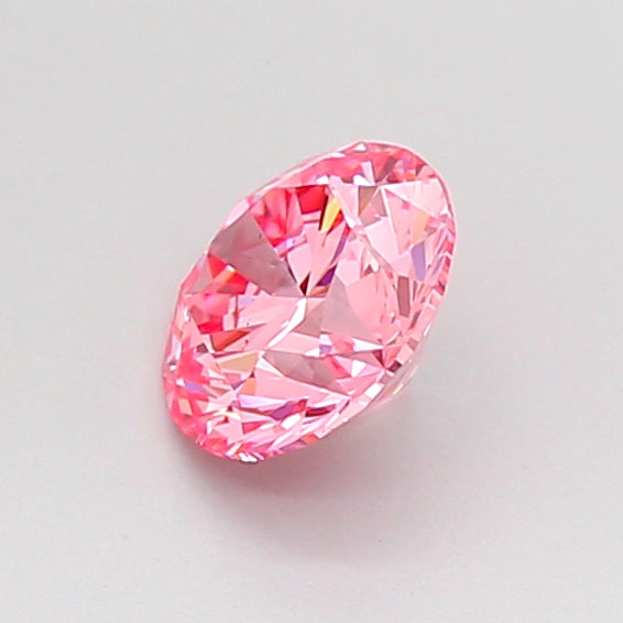 round 0.65 carat fancy vivid pink vs2 id ex ex slight