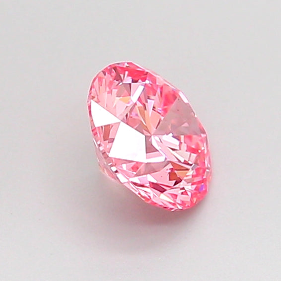 round 0.65 carat fancy vivid pink vs2 id ex ex slight