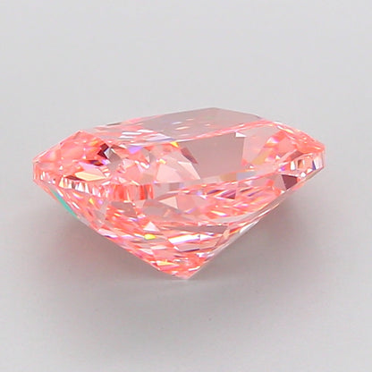 CUSHION 3 CARAT FANCY VIVID PINK VS1  EX EX STRONG