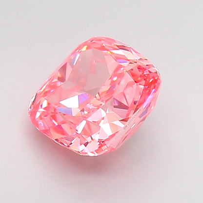 CUSHION 2.07 CARAT FANCY VIVID PINK VS1  VG VG STRONG