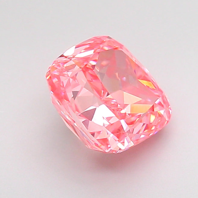 cushion 2.07 carat fancy vivid pink vs1  vg vg strong