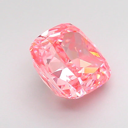 CUSHION 2.07 CARAT FANCY VIVID PINK VS1  VG VG STRONG