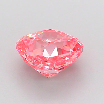 CUSHION 1.58 CARAT FANCY VIVID PINK VS1  VG VG STRONG