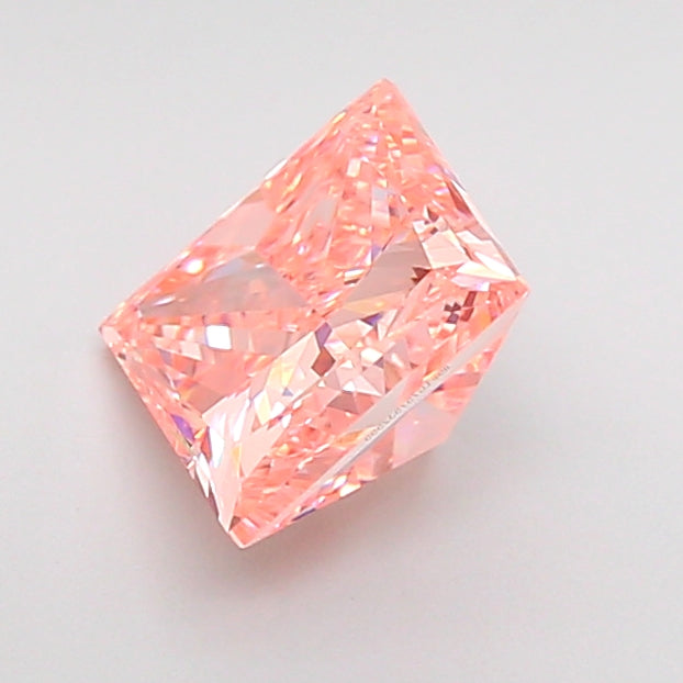 princess 1.59 carat fancy intense orangy pink vs1  vg good slight