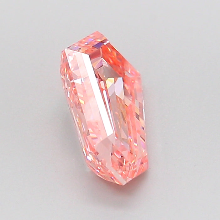 hexagonal 1.59 carat fancy intense pink vs1  ex vg slight