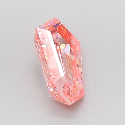 HEXAGONAL 1.59 CARAT FANCY INTENSE PINK VS1  EX VG SLIGHT