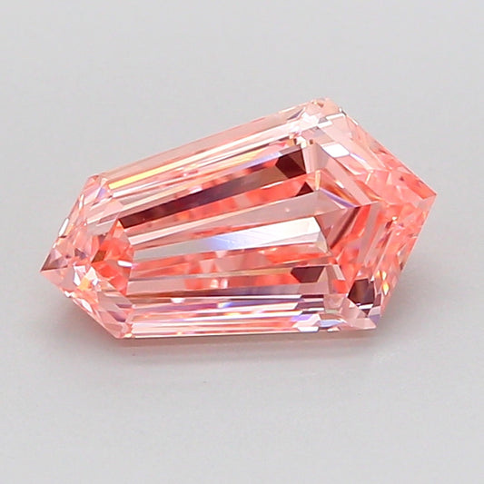 HEXAGONAL 1.59 CARAT FANCY INTENSE PINK VS1  EX VG SLIGHT