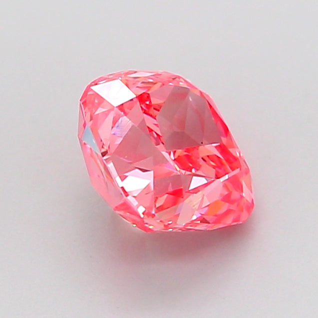 cushion 1.6 carat fancy vivid pink vs1  vg vg strong