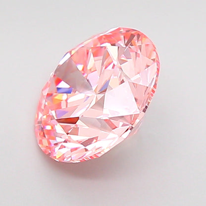 ROUND 2.51 CARAT FANCY INTENSE PINK VVS2 ID EX EX SLIGHT