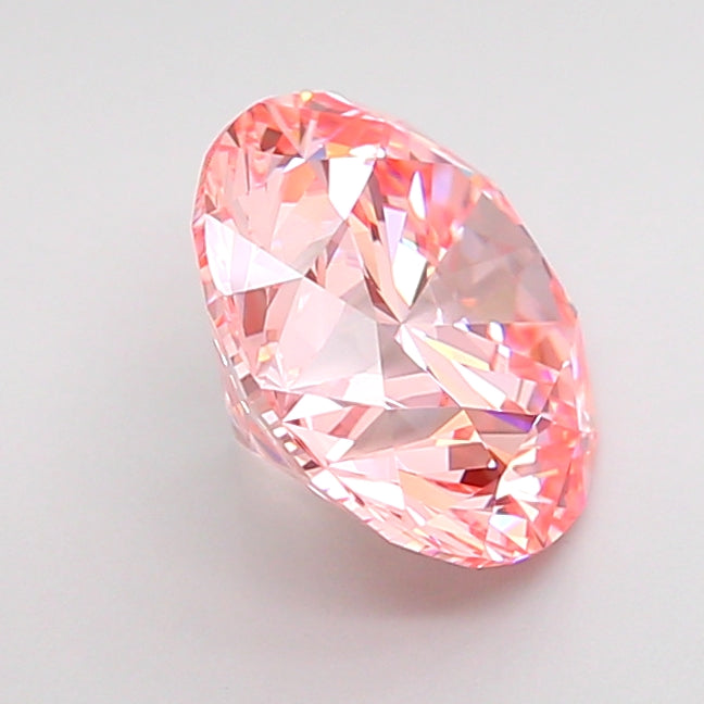 round 2.51 carat fancy intense pink vvs2 id ex ex slight