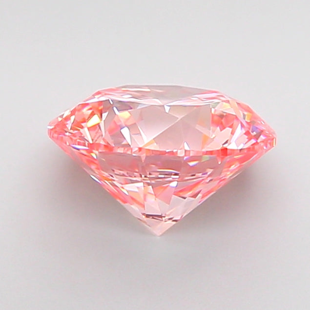 round 2.25 carat fancy vivid pink vvs2 id ex ex slight