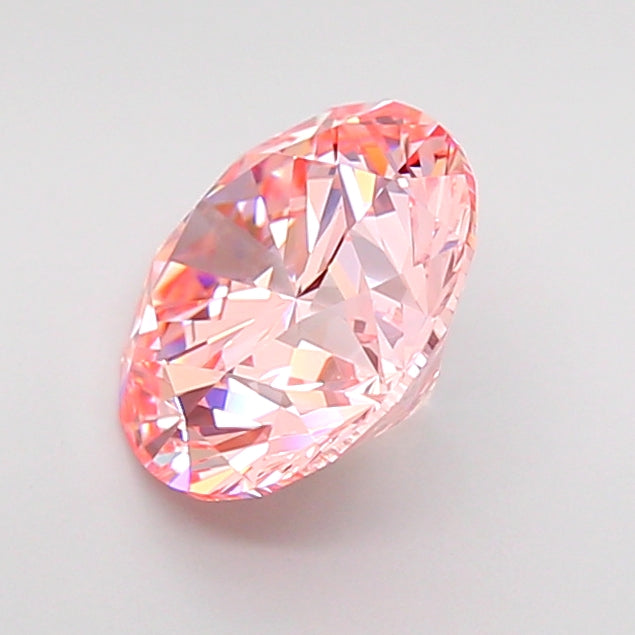 round 2 carat fancy intense pink vs2 id vg ex slight