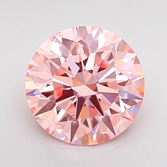 ROUND 2 CARAT FANCY INTENSE PINK VS2 ID VG EX SLIGHT