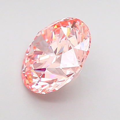 ROUND 1.86 CARAT FANCY INTENSE PINK VVS2 ID EX EX SLIGHT