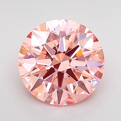 ROUND 1.57 CARAT FANCY INTENSE PINK VS1 ID EX EX SLIGHT