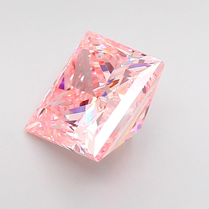 princess 2.11 carat fancy intense pink vs1  vg good slight
