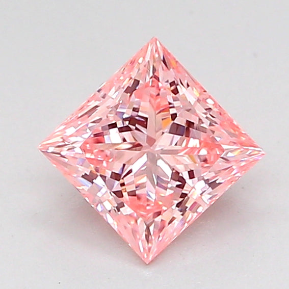 princess 1.02 carat fancy intense pink vs1  vg vg slight