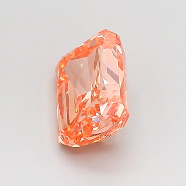radiant 1 carat fancy intense brownish orange vs2  ex vg slight