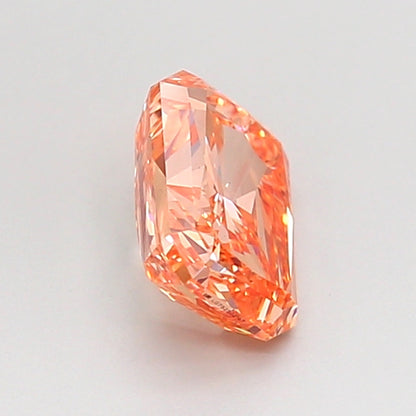 RADIANT 1 CARAT FANCY INTENSE BROWNISH ORANGE VS2  EX VG SLIGHT
