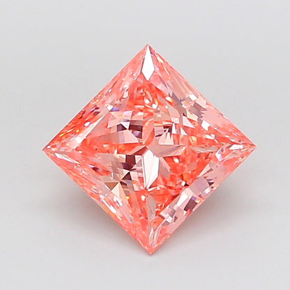 PRINCESS 2.78 CARAT FANCY VIVID PINK VS1  VG VG STRONG