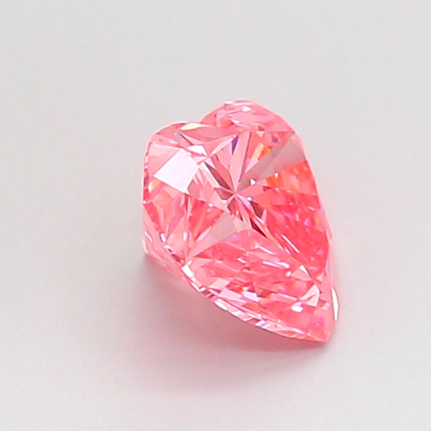 heart 1.04 carat fancy vivid pink vvs2  vg vg strong