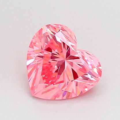 HEART 1.04 CARAT FANCY VIVID PINK VVS2  VG VG STRONG