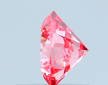 OCTAGONAL 0.75 CARAT FANCY VIVID PINK VVS2  EX EX SLIGHT