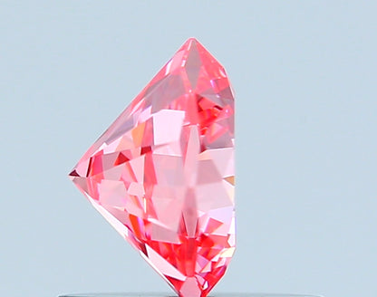 OCTAGONAL 0.75 CARAT FANCY VIVID PINK VVS2  EX EX SLIGHT