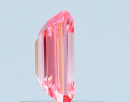 EMERALD 0.64 CARAT FANCY VIVID PINK VVS1  VG EX SLIGHT