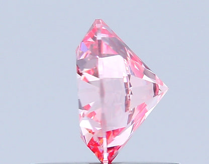 ROUND 0.69 CARAT FANCY INTENSE PINK VS1 ID EX EX SLIGHT