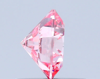 ROUND 0.69 CARAT FANCY INTENSE PINK VS1 ID EX EX SLIGHT
