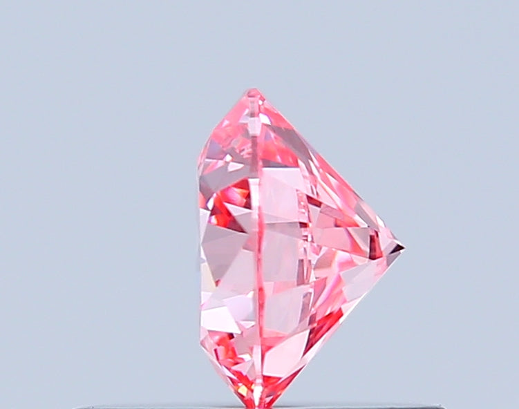 round 0.51 carat fancy vivid pink vs1 ex ex ex slight
