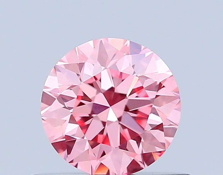 round 0.51 carat fancy vivid pink vs1 ex ex ex slight