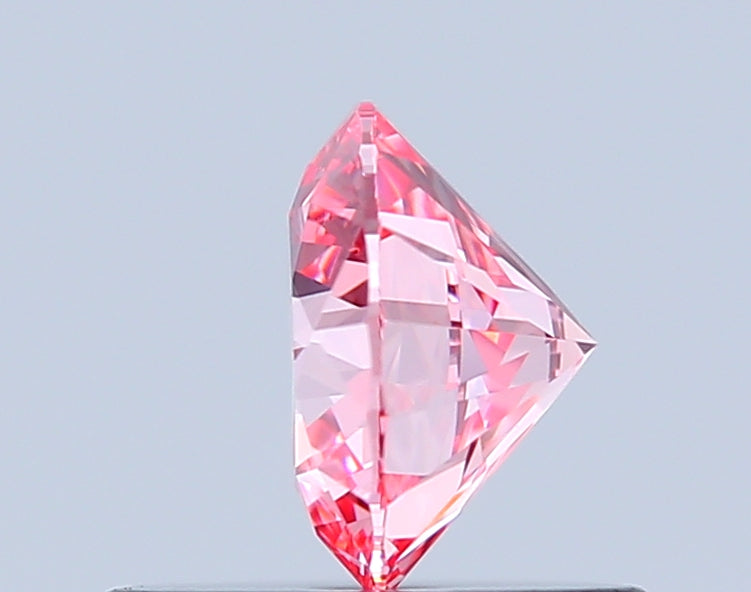 round 0.57 carat fancy vivid pink vs1 id ex ex slight