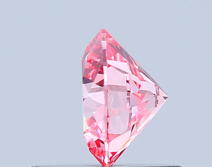 ROUND 0.57 CARAT FANCY VIVID PINK VS1 ID EX EX SLIGHT