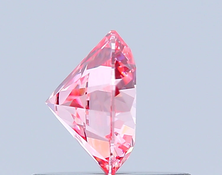 round 0.57 carat fancy vivid pink vs1 id ex ex slight