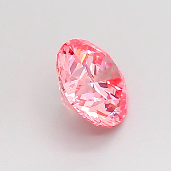 round 0.59 carat fancy vivid pink vvs1 ex ex ex slight