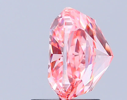 CUSHION 3.01 CARAT FANCY VIVID PINK VVS2  VG EX STRONG
