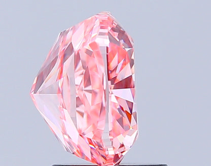 CUSHION 3.01 CARAT FANCY VIVID PINK VVS2  VG EX STRONG