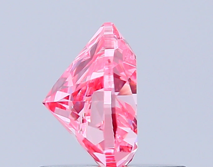 heart 0.83 carat fancy vivid pink vs1  vg vg strong