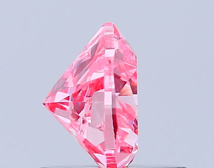 HEART 0.83 CARAT FANCY VIVID PINK VS1  VG VG STRONG