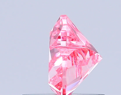 HEART 0.78 CARAT FANCY VIVID PINK VS1  VG VG STRONG