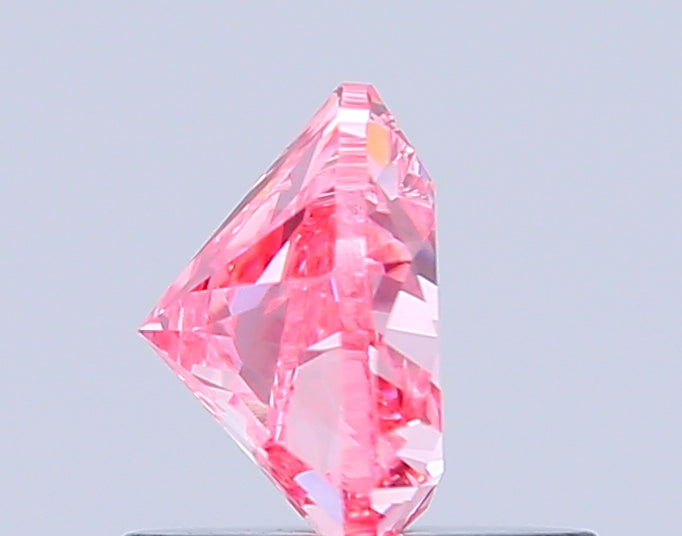 heart 0.78 carat fancy vivid pink vs1  vg vg strong