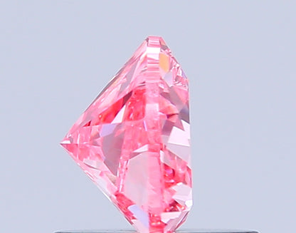 HEART 0.78 CARAT FANCY VIVID PINK VS1  VG VG STRONG