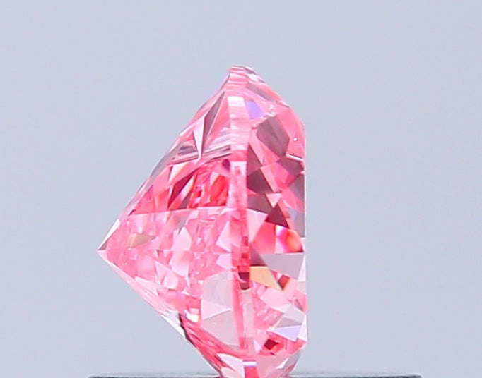 heart 0.75 carat fancy vivid pink vvs2  vg vg strong