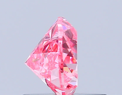 HEART 0.75 CARAT FANCY VIVID PINK VVS2  VG VG STRONG