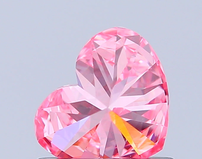 heart 0.73 carat fancy vivid pink vs1  vg vg strong