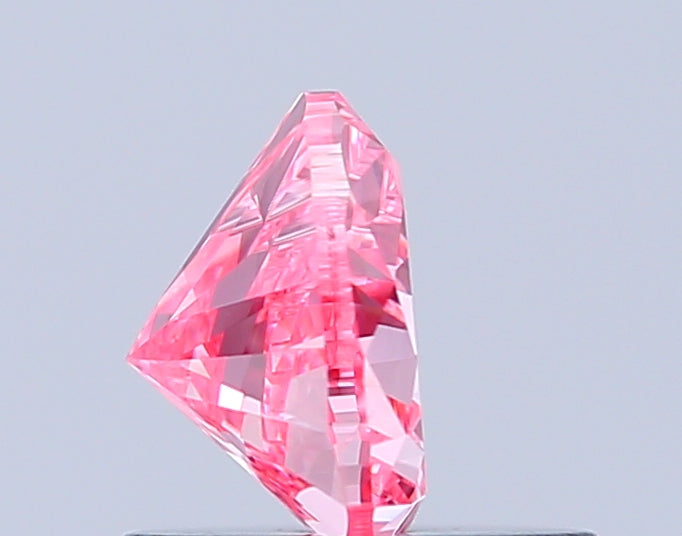 heart 0.73 carat fancy vivid pink vs1  vg vg strong