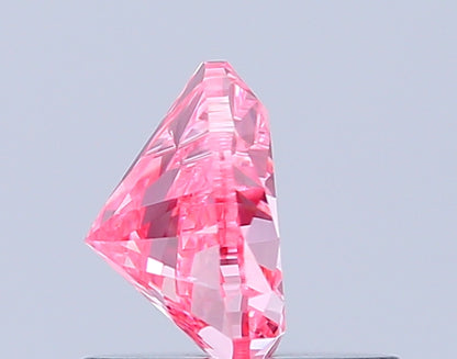 HEART 0.73 CARAT FANCY VIVID PINK VS1  VG VG STRONG